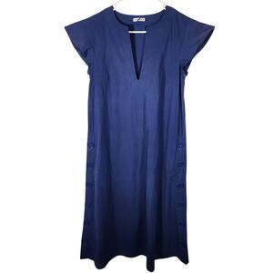 Tomas Maier Cotton Dress 2 Blue Cottagecore‎ Minimalist Retro Summer Vacation